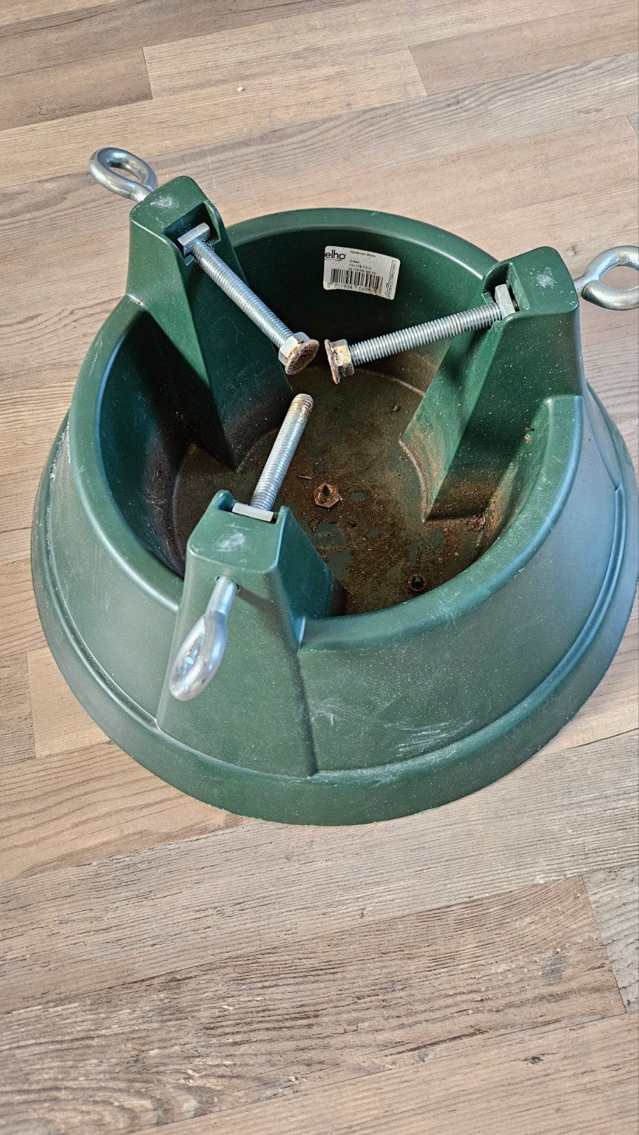 Kerstboomhouder, Ophalen, Gebruikt