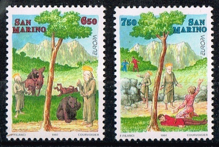 Postzegels uit San Marino - K 5085 - sagen en legenden, Ophalen of Verzenden, Overige landen, Postfris
