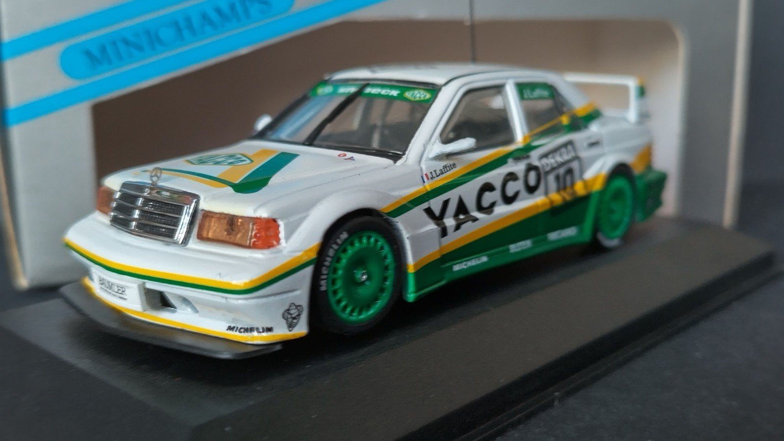 Mercedes Benz 190 DTM Evo 2 Snobeck Lafitte minichamps Pol, Auto, ., Nieuw, Ophalen of Verzenden