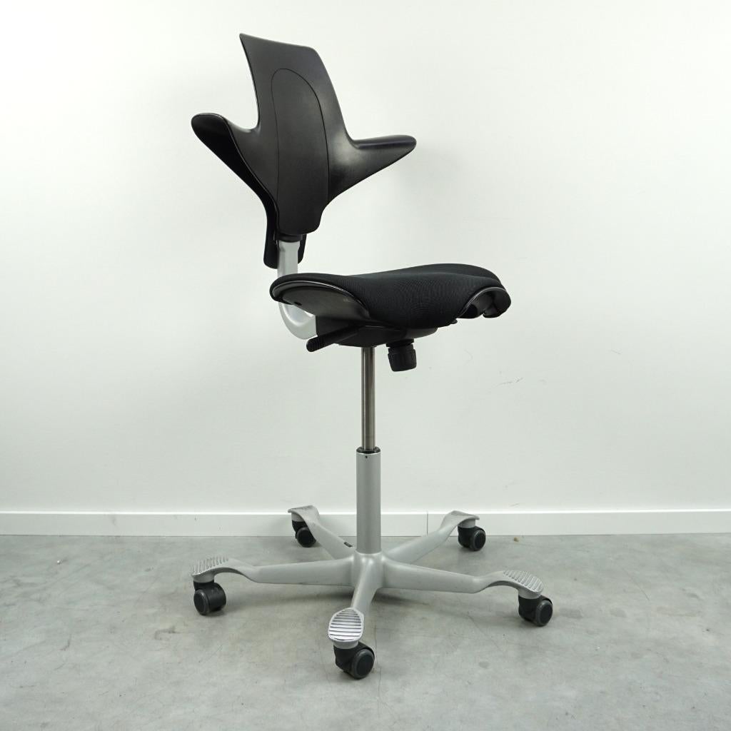 HAG Capisco Puls 8020 Bureaustoelen | Zadelzit | Zwart, Gebruikt, -, Zwart, -