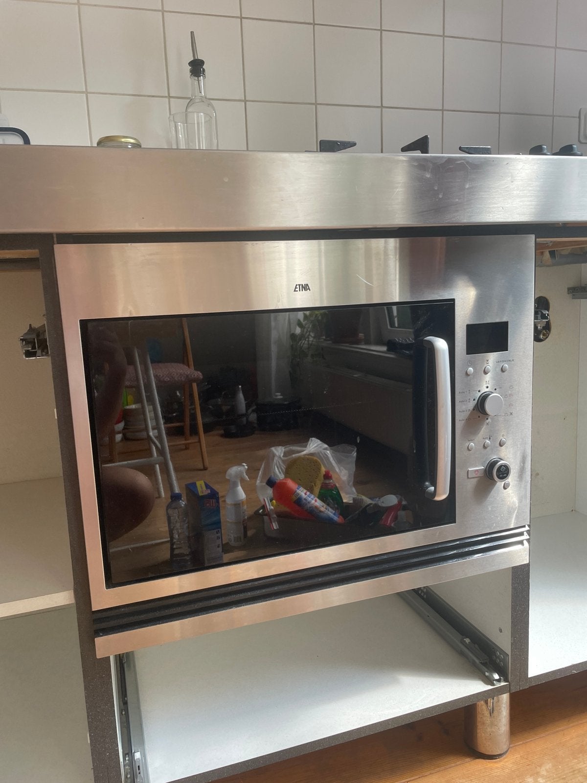 Etna combi oven magnetron, Witgoed en Apparatuur, Ophalen, Combi-oven, Zo goed als nieuw, Vrijstaand