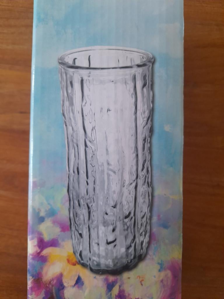 Nivea vaas transparant gloednieuw, Overige kleuren, Nieuw, Ophalen of Verzenden, Glas