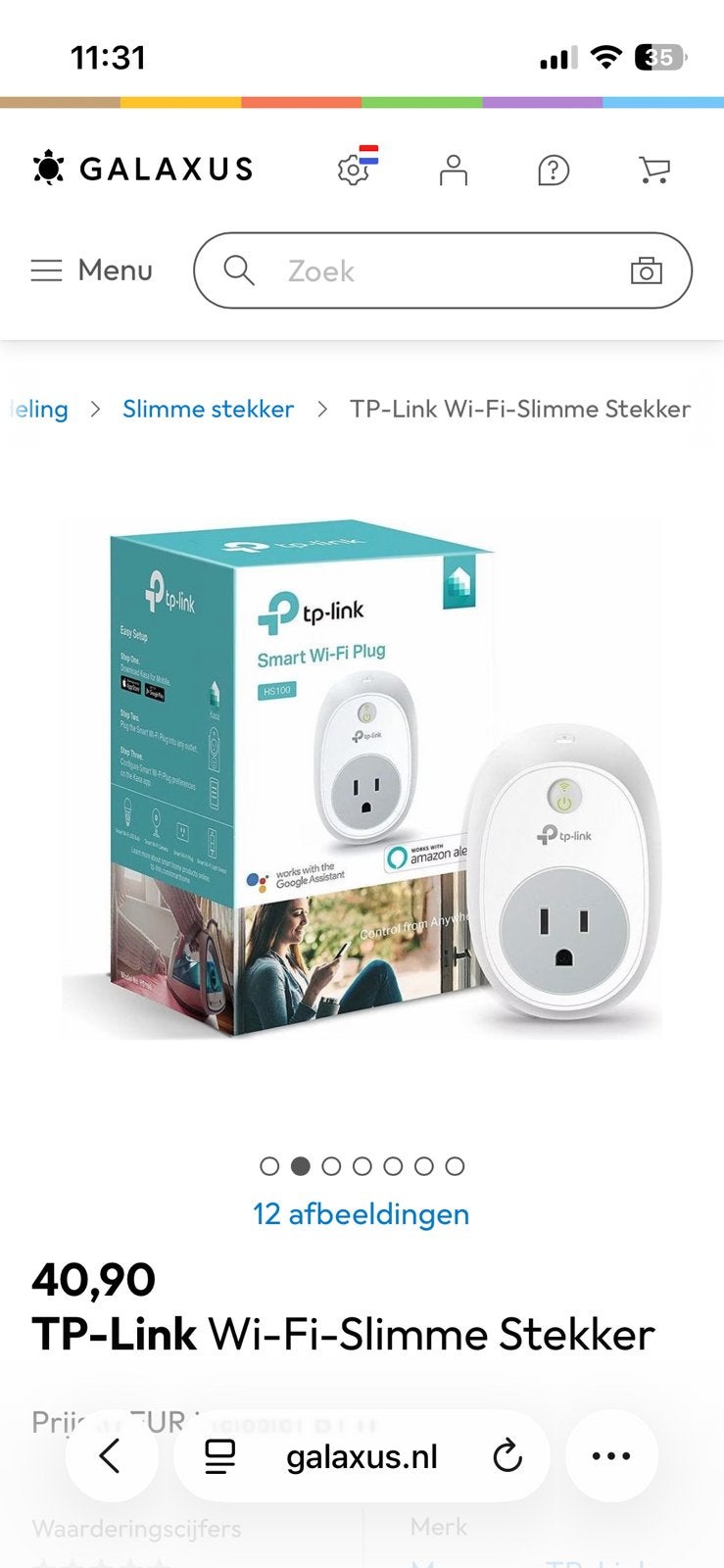 TP link slimme wifi stekker, Ophalen of Verzenden, Zo goed als nieuw