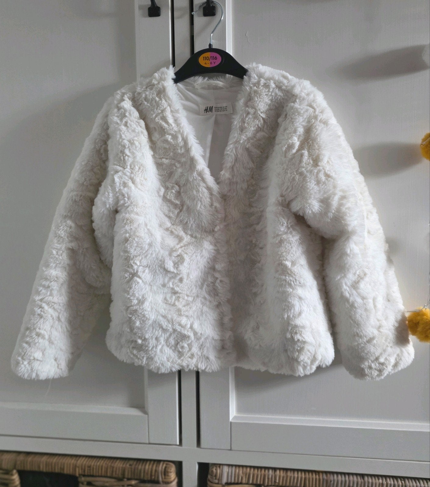 H&M Teddycoat/'Bontjas' maat 122 128, H&M, Zo goed als nieuw, Jas, Verzenden