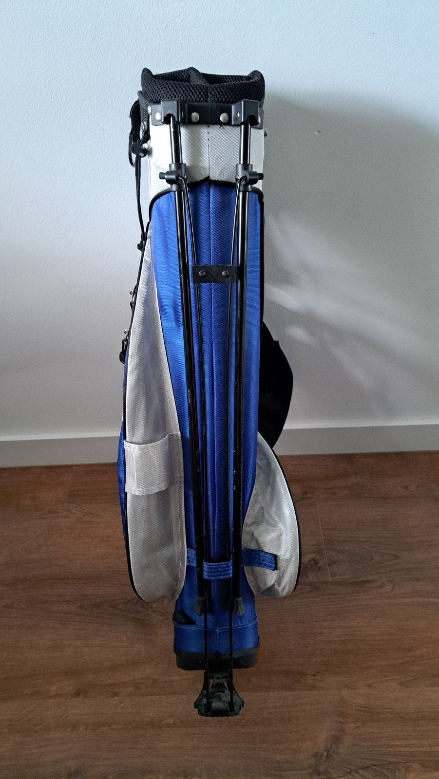 Skymax Golftas met Stand - Blauw/Wit, Ophalen of Verzenden, Gebruikt, Tas, Overige merken