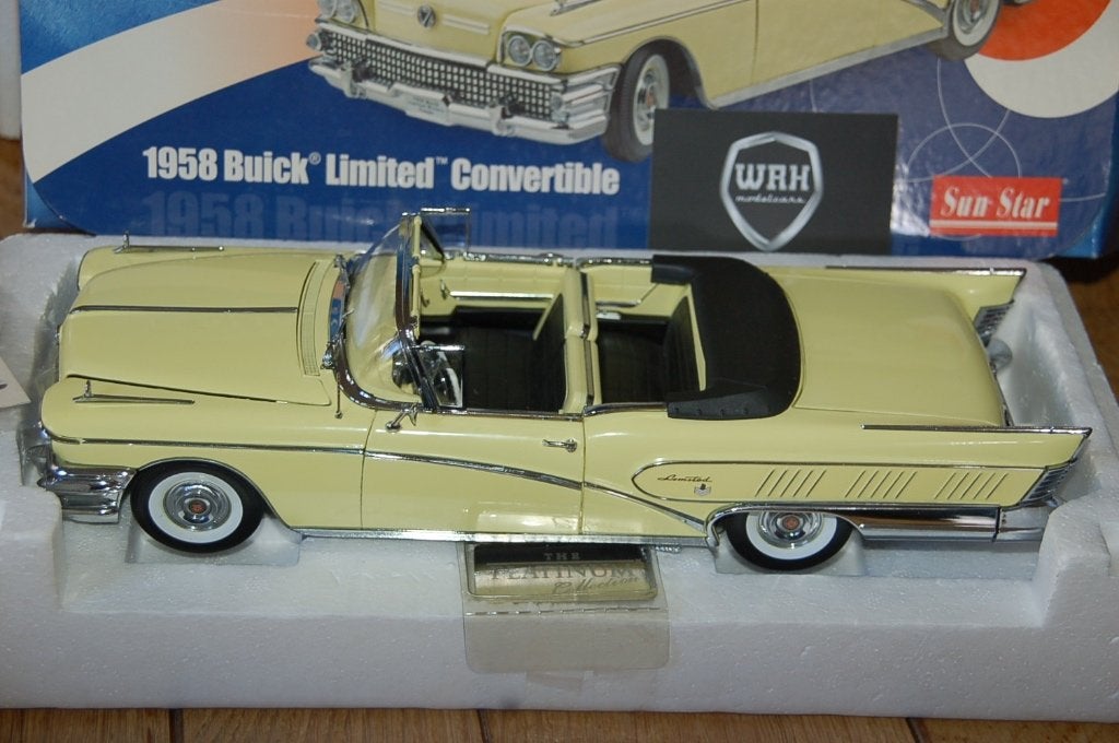 1:18 BUICK LIMITED CONVERTIBLE l.yellow Sun star WRH, Verzenden, Zo goed als nieuw, Auto, Sun Star