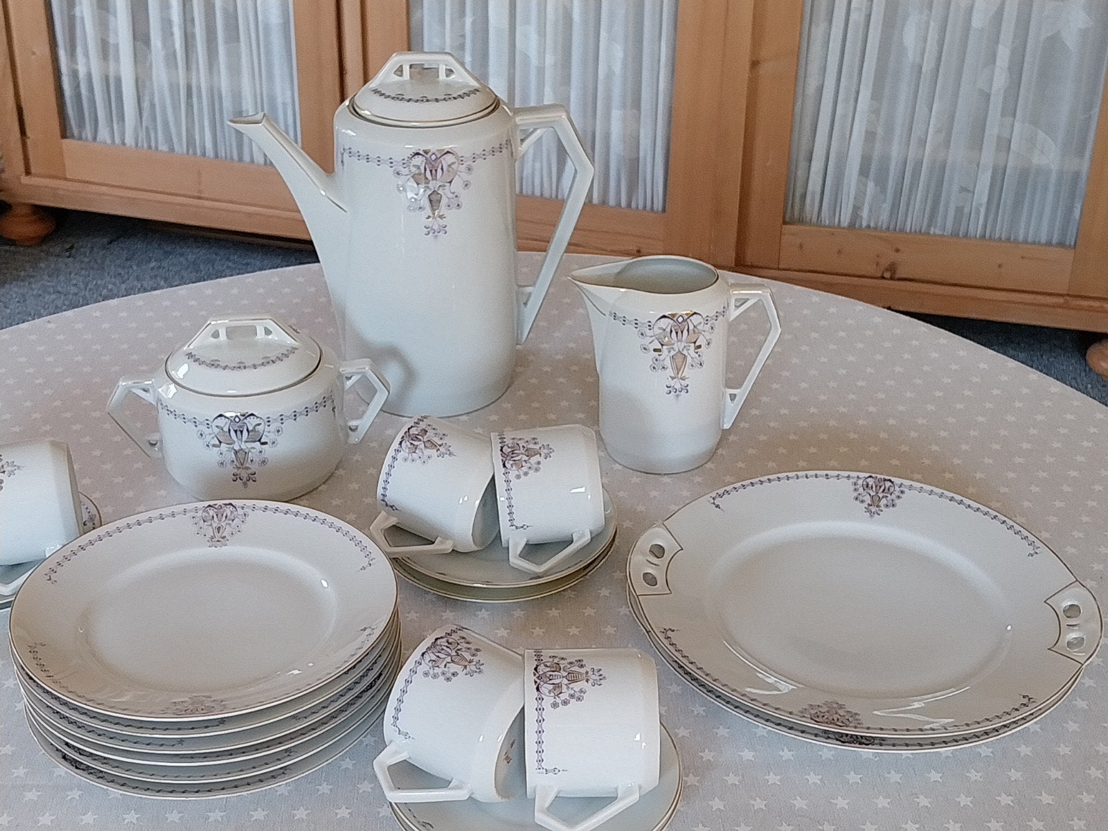 Antiek koffieservies 1920, Antiek en Kunst, Antiek | Servies compleet, Ophalen of Verzenden