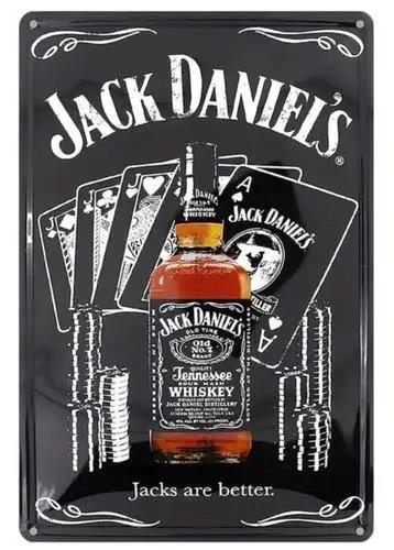 Jack Daniel's Tennessee Whiskey metalen bordje (40x30cm)