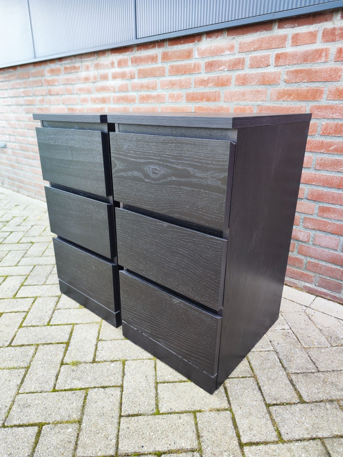 2x IKEA MALM ladekast 3 lades wit 40x78 cm, Ophalen, Minder dan 50 cm, Zo goed als nieuw, 3 of 4 laden