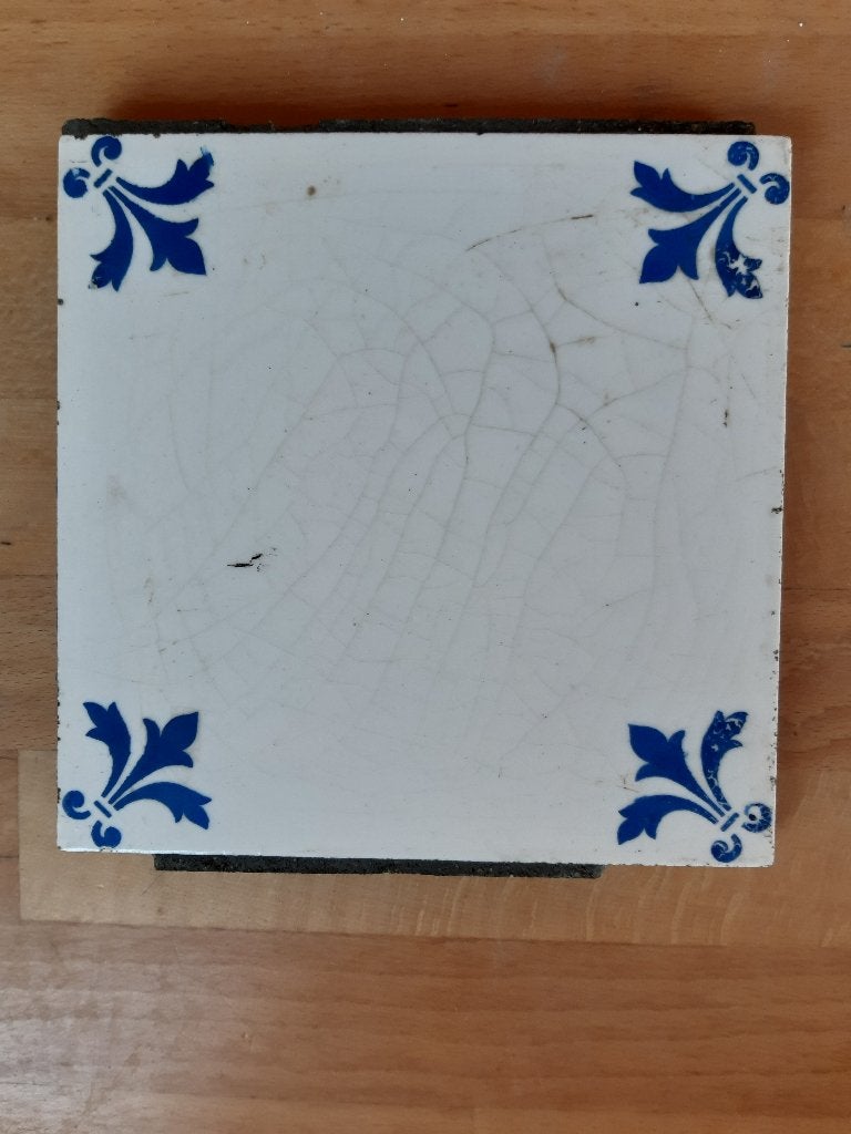 wandtegel delfts blauw 25 stuks, Antiek en Kunst, Verzenden