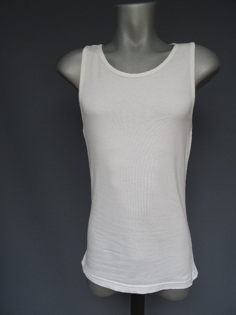 H & M maat S, witte tanktop/hemd/shirt., Wit, Ophalen of Verzenden, Zo goed als nieuw, H & M