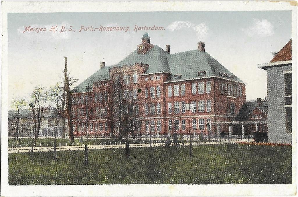 Rotterdam, Meisjes H.B.S., Park Rozenburg, Verzenden, 1920 tot 1940, Ongelopen, Zuid-Holland
