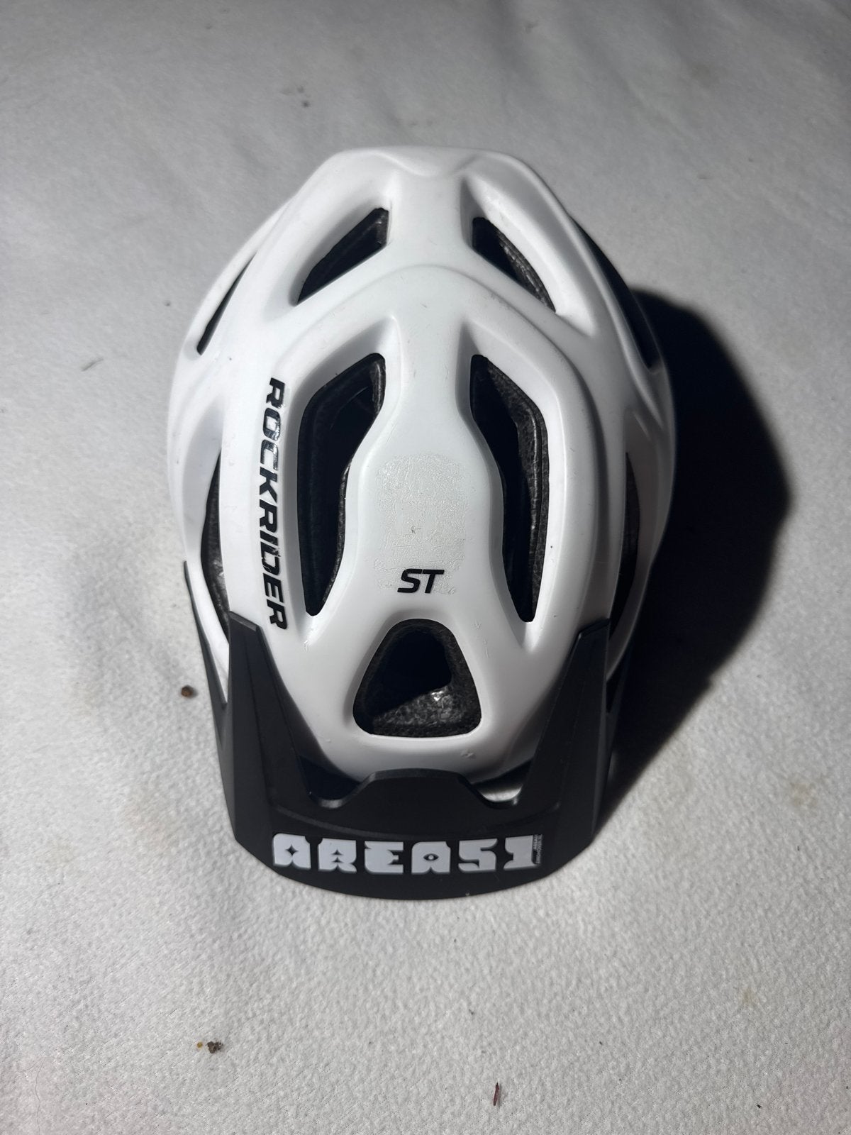 Rockrider Mountainbike/Skate Helm - Wit, Ophalen of Verzenden, Gebruikt, Overige maten, Heer of Dame