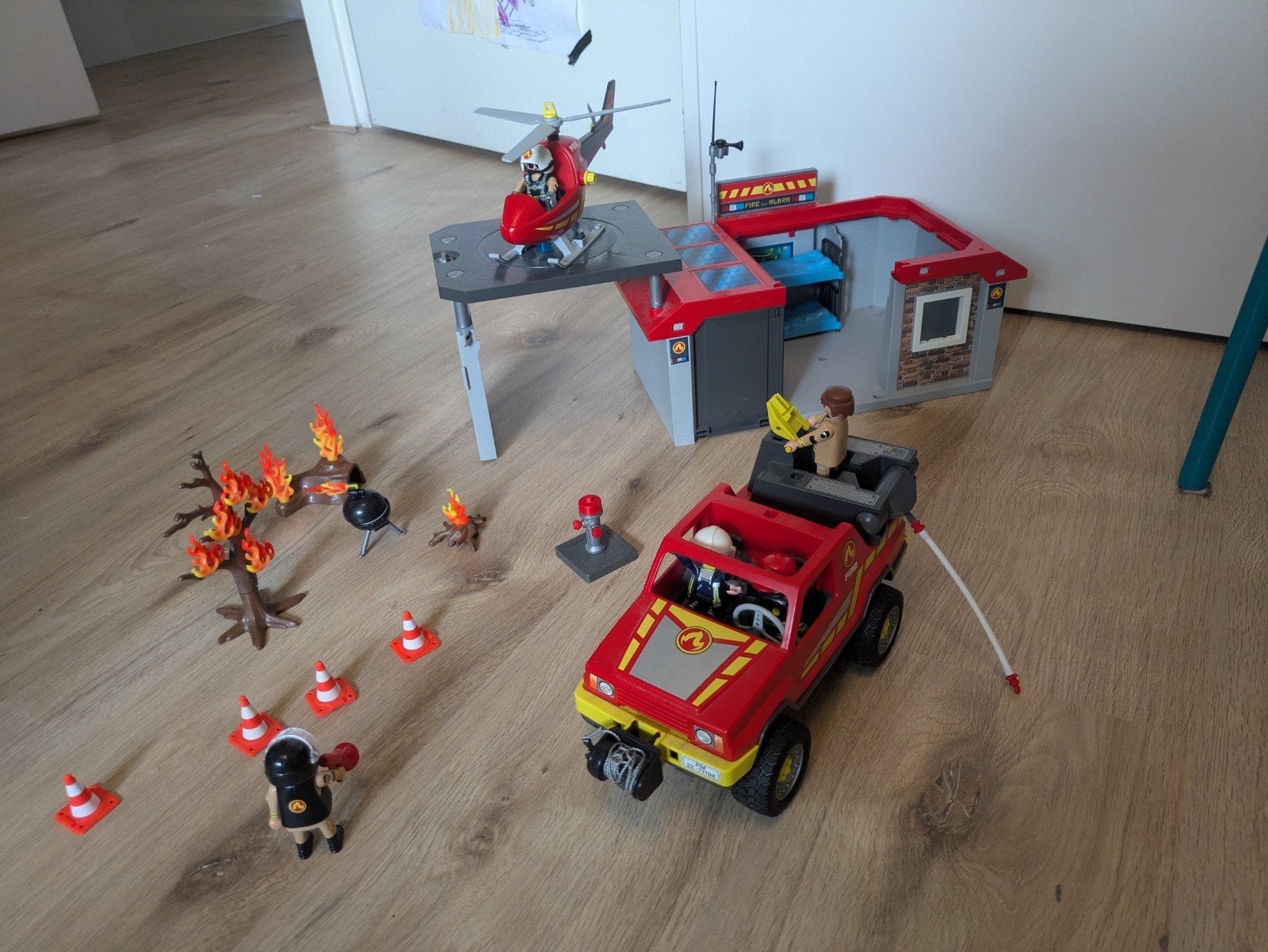 Playmobil Brandweerkazerne, Kinderen en Baby's, Ophalen, Gebruikt, Gebouw, Complete set