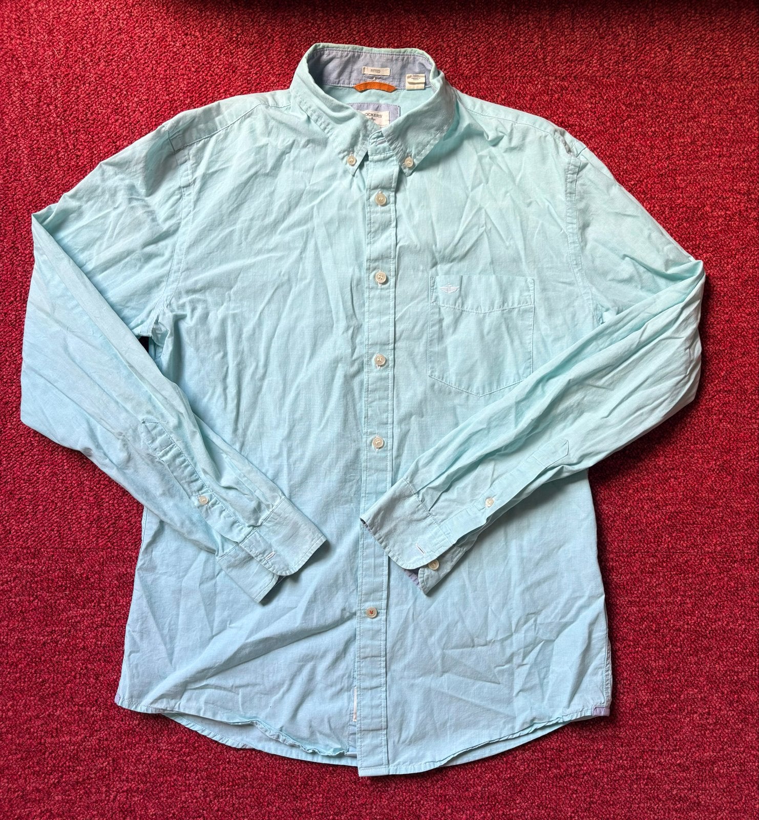 Dockers Heren Overhemd - Lichtblauw - Maat M, Kleding | Heren, Overhemden, B, Blauw, Zo goed als nieuw, H