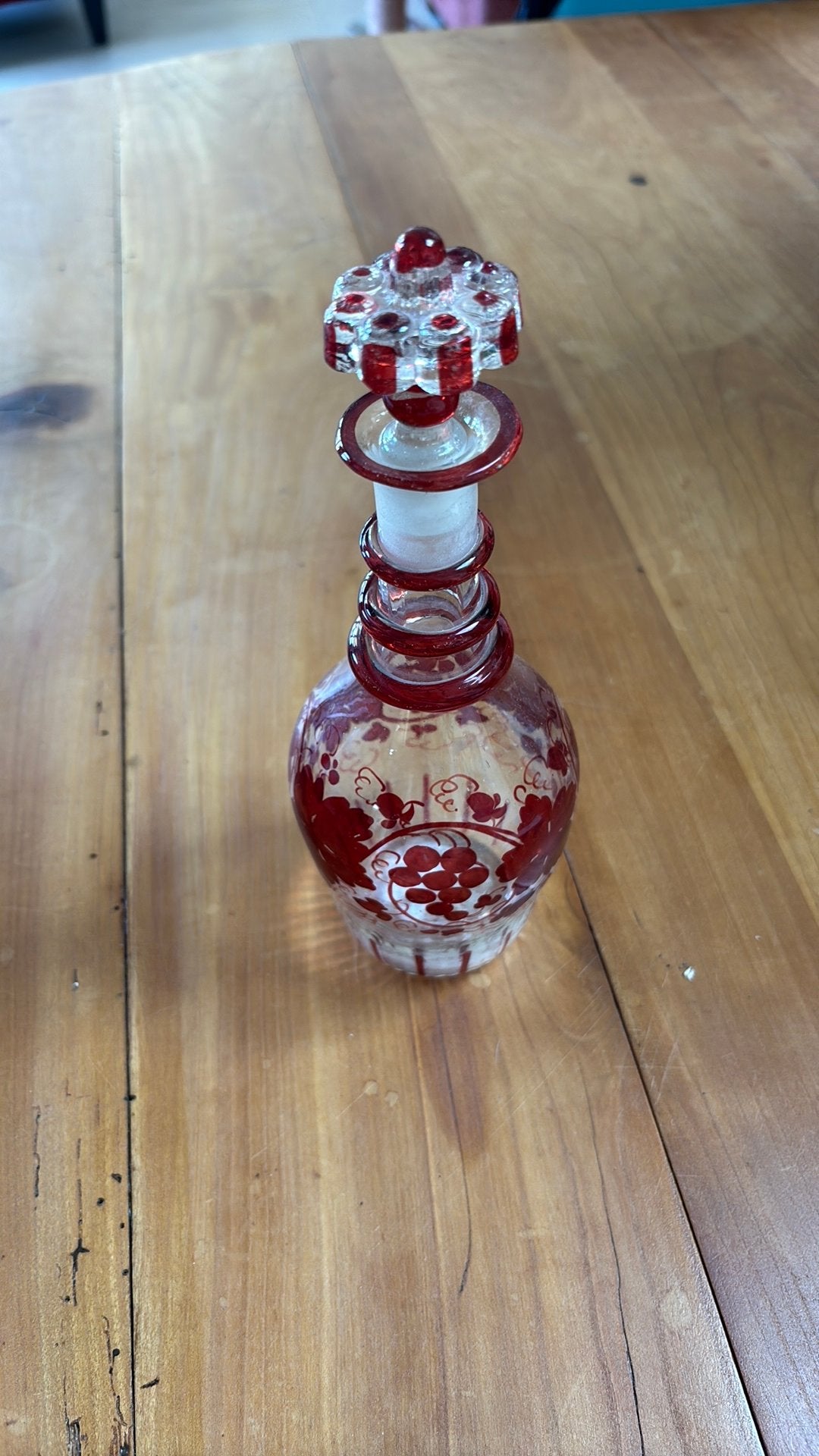 Wijnkaraf Boheems kristal, Ophalen of Verzenden