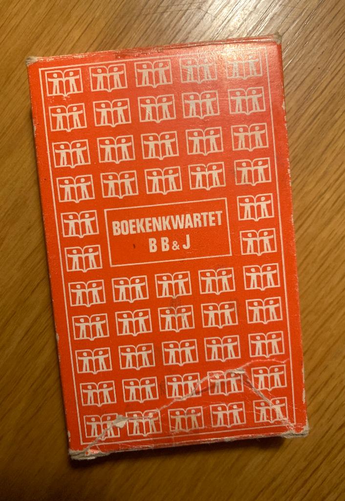 Boekenkwartet BB&J - Vintage Kwartetspel kwartet over boeken, Verzamelen, Ophalen of Verzenden, Gebruikt, Kwartet(ten)