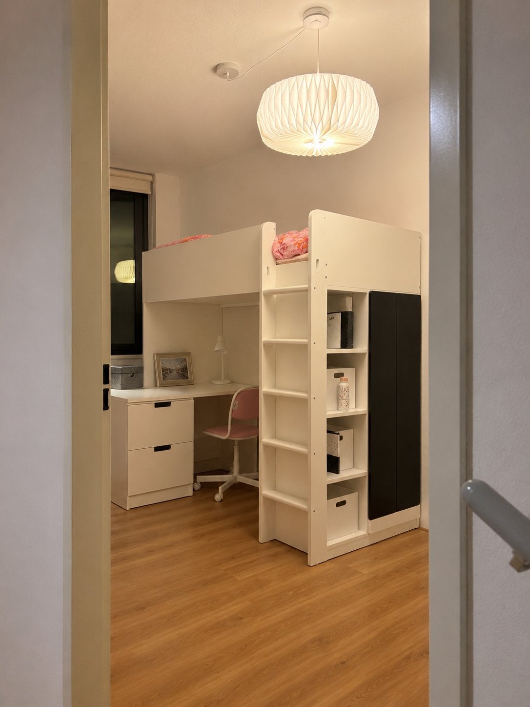 2x IKEA SMASTAD hoogslaper met bureau en kast | Nieuwstaat, Ophalen, Gebruikt, Eenpersoons, 200 cm