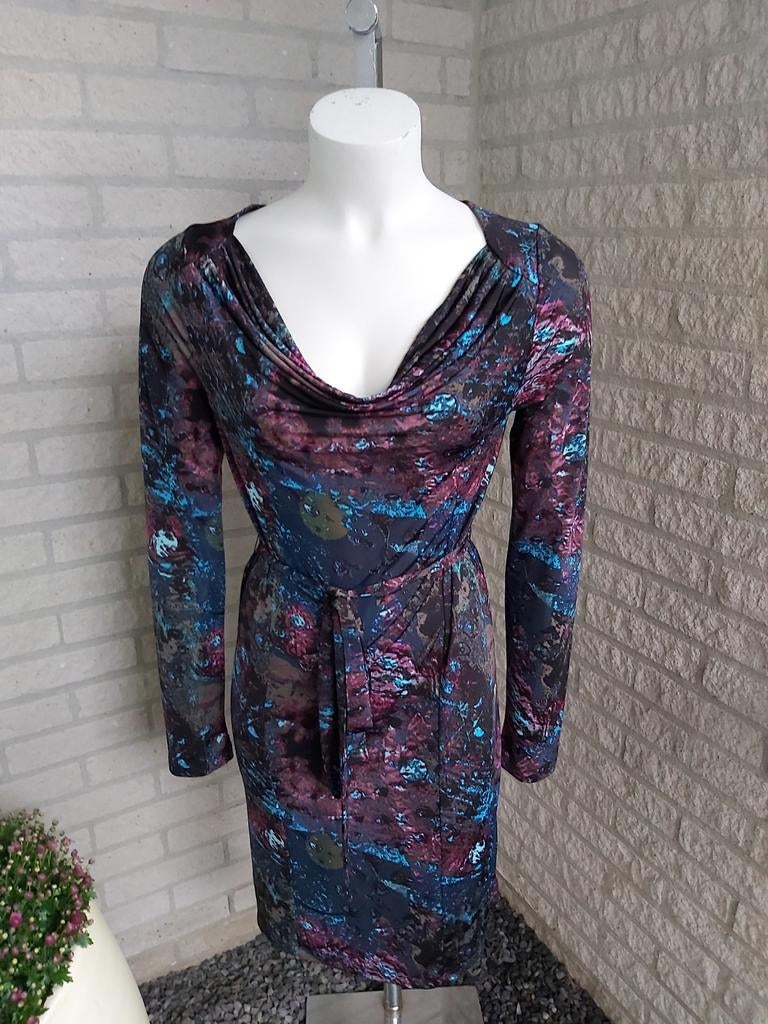 Jurk met print van Jazlyn maat M, Maat 38/40 (M), Paars, Nieuw, Ophalen of Verzenden
