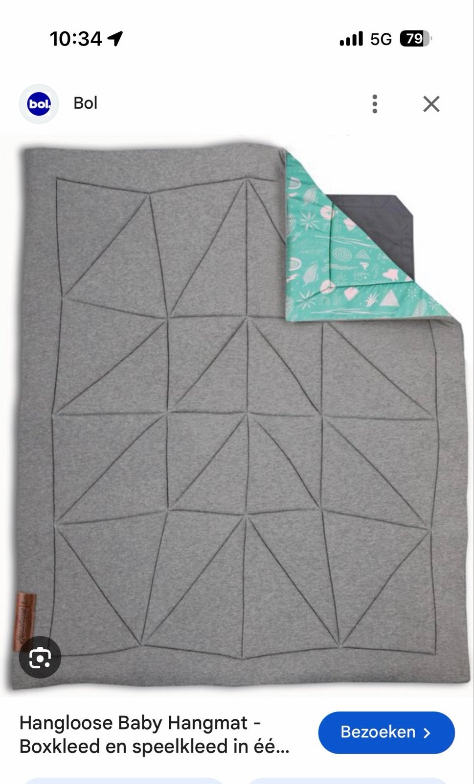 Hangloose Baby Hangmat - Boxkleed en speelkleed in één, Ophalen of Verzenden, Zo goed als nieuw