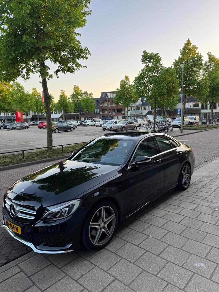 Mercedes-Benz C-Klasse C220 CDI 2.1 125KW Aut7 2015 Zwart, Auto's, Automaat, Achterwielaandrijving, 1800 kg, 4 cilinders