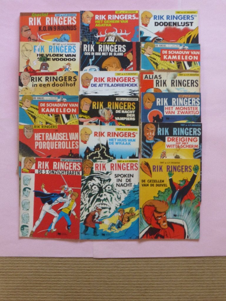 Grote set, 38 Rik Ringers stripboeken Tibet & Duchateau , Boeken, Meerdere stripboeken, Ophalen of Verzenden, Gelezen, Tibet & A.P. Duchateau
