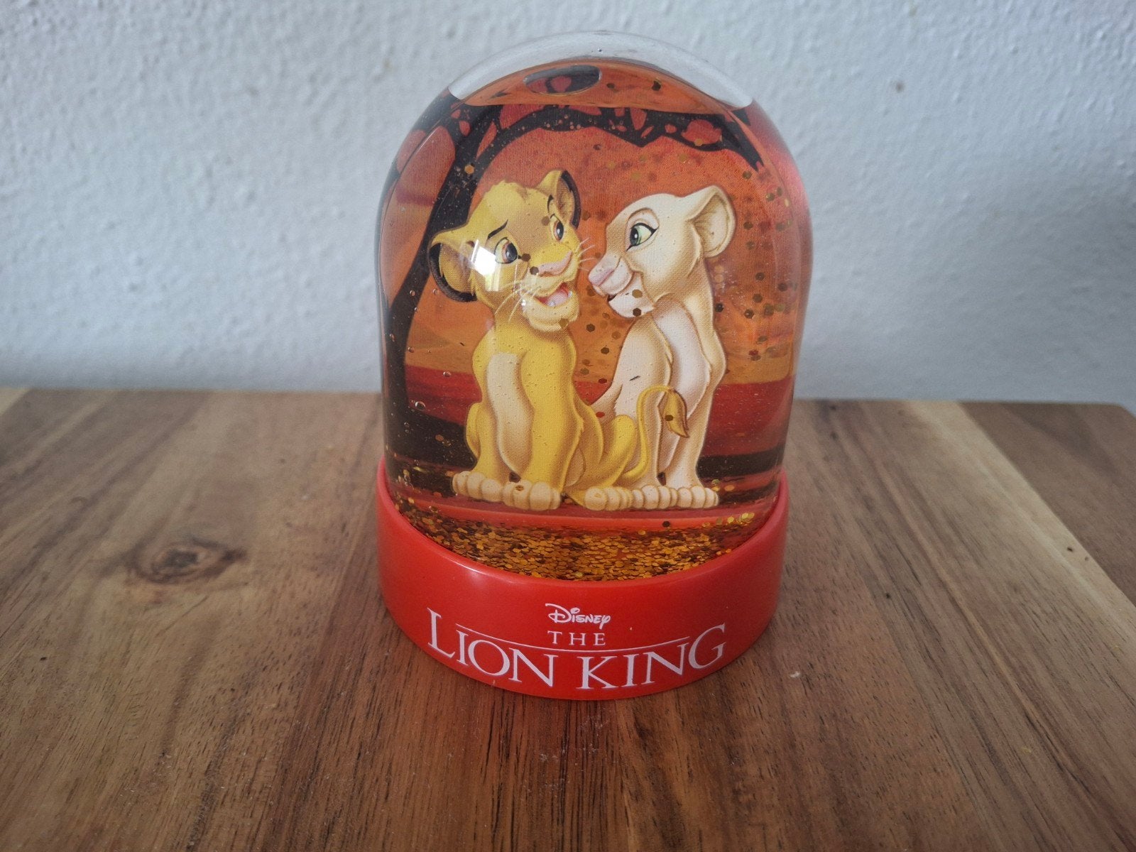 Disney The Lion King Sneeuwbol - Simba en Nala - Disneyland, Verzamelen, Disney, Ophalen of Verzenden, Leeuwenkoning of Jungle Boek