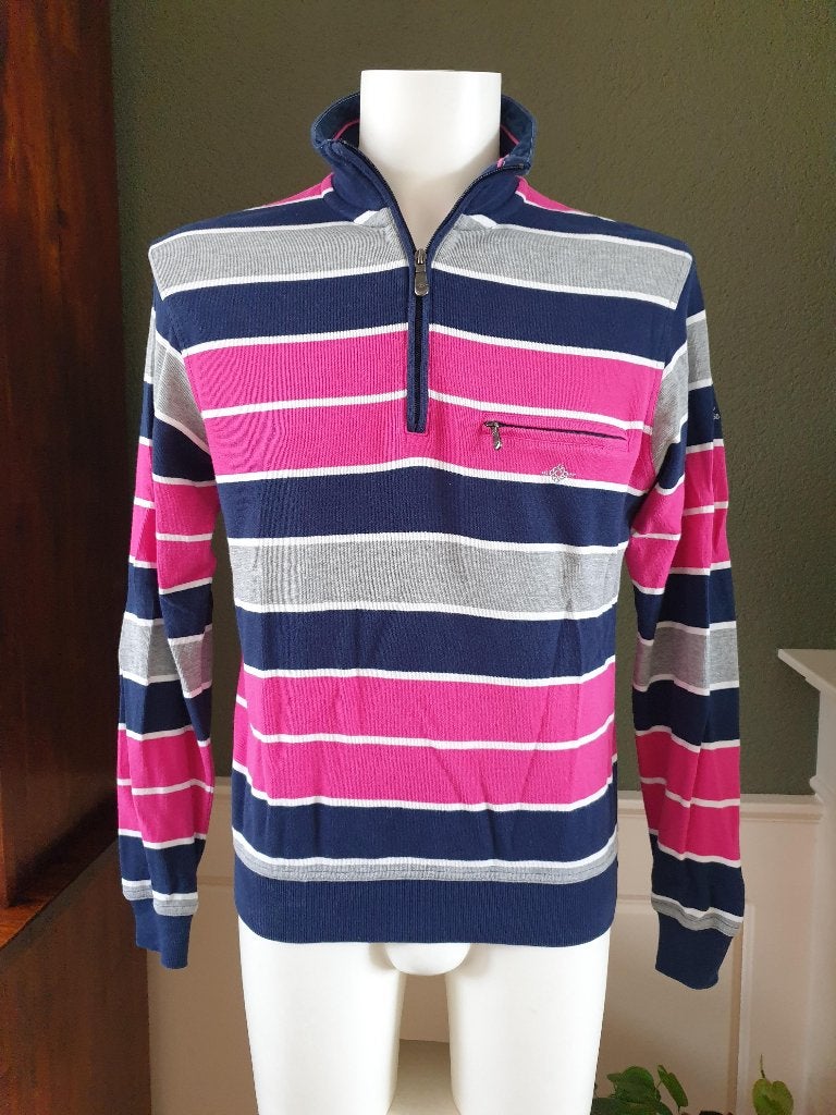Baileys mooie blauw roze grijze trui M, Baileys, Zo goed als nieuw, Meerkleurig, Verzenden