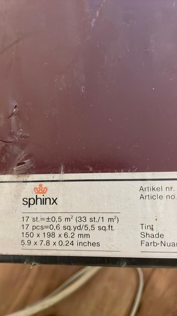 1.4 m2 tegels sphinx, Doe-het-zelf en Verbouw, Tegels, Ophalen, 20 tot 40 cm, Minder dan 5 m², Wandtegels