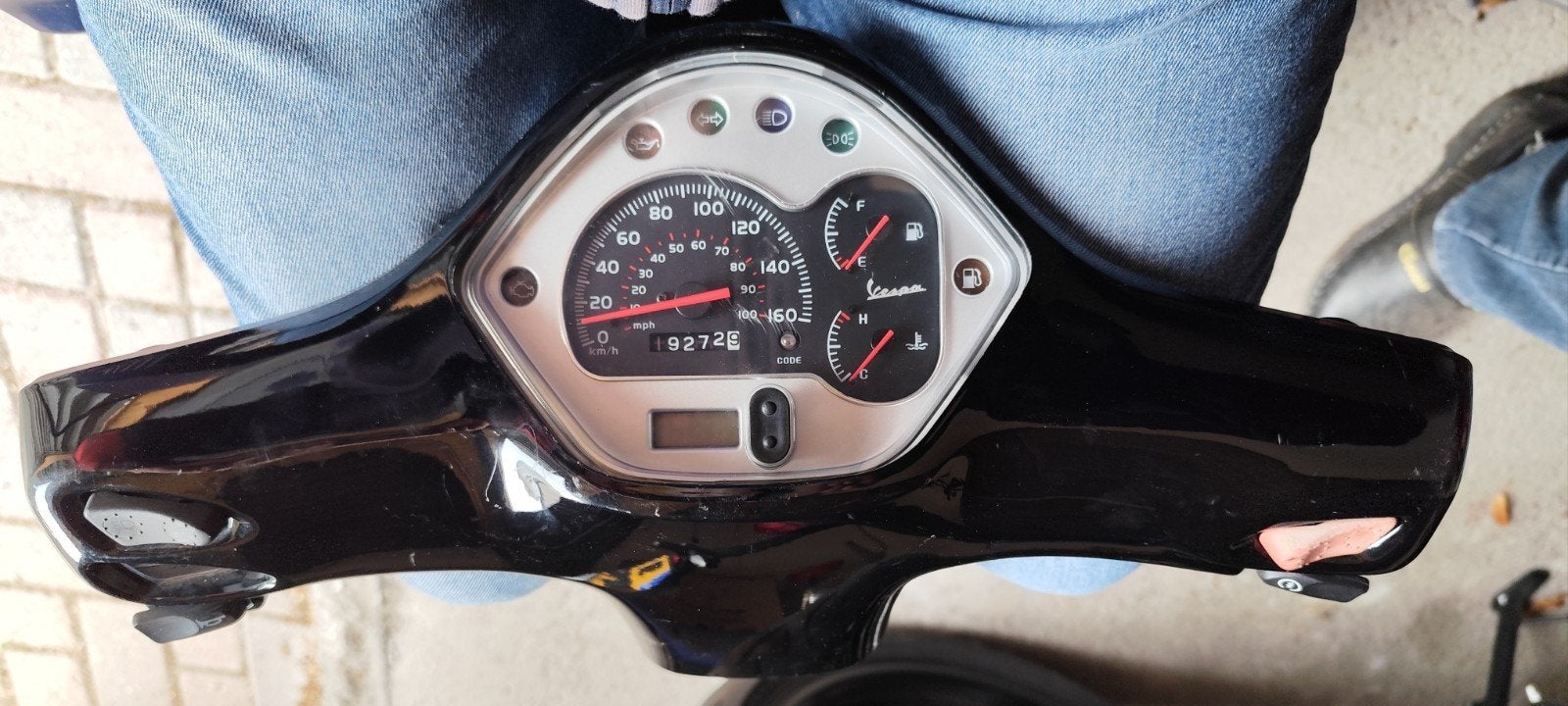 Vespa stuurkap met klokken set, Ophalen of Verzenden