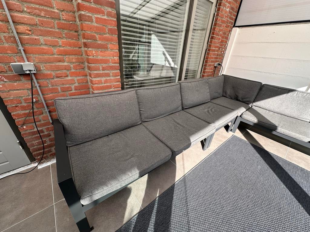 Loungebank Bois le Duc met kussens - Gebruikt, goede staat, Ophalen of Verzenden, Gebruikt, Bank, Loungeset