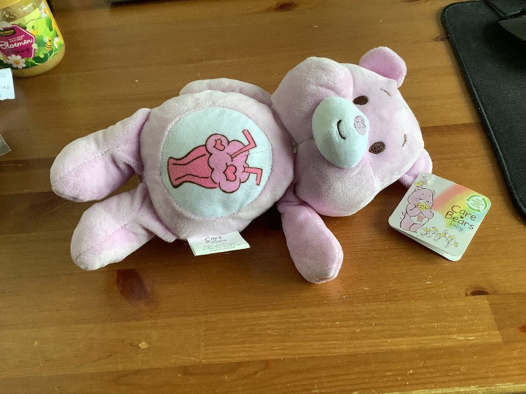 Care Bears Baby. Roze knuffel, nieuw met kaartje, 30 cm, Ophalen of Verzenden, Nieuw, Roze, Overige typen