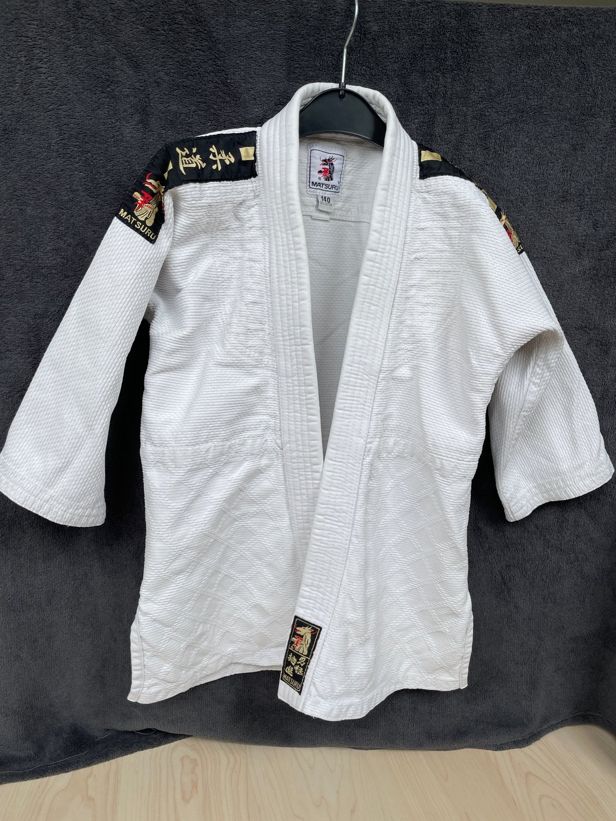 Matsuru Judo/Jiu Jitsu jas maat 140 (evt met broek), Gebruikt, Judo, Vechtsportpak, Ophalen of Verzenden