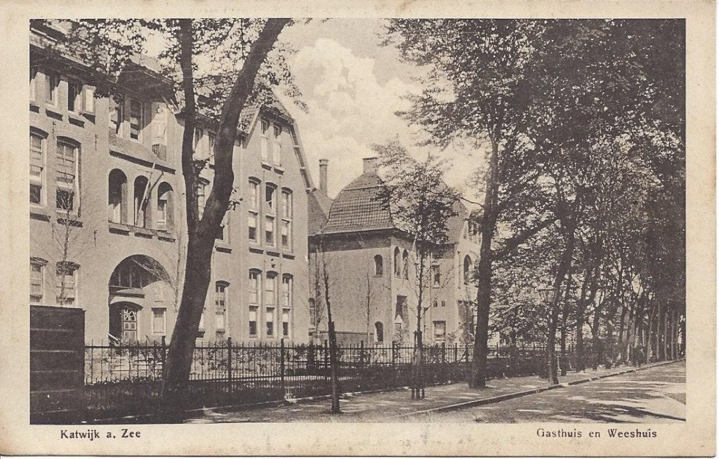 Katwijk aan Zee (Z.H.) Gasthuis en Weeshuis, Ophalen of Verzenden, Voor 1920, Ongelopen, Zuid-Holland