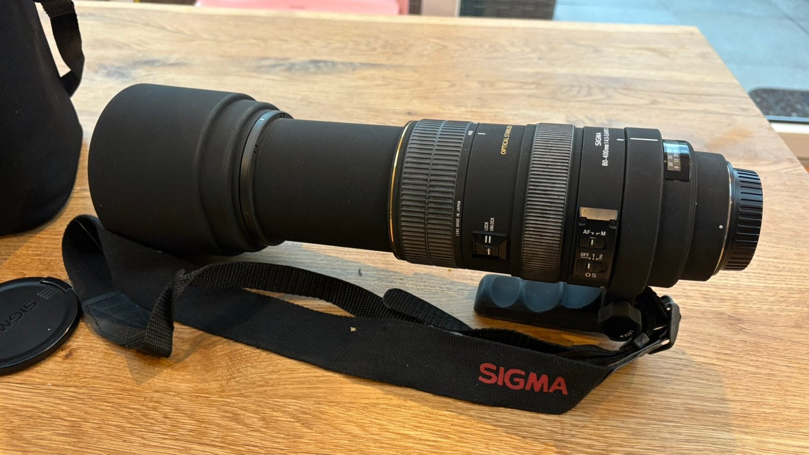 Sigma 80-400mm 1:4.5-5.6 AP0 DG TELELENS Canon EOS, Audio, Tv en Foto, Ophalen, Zo goed als nieuw, Telelens
