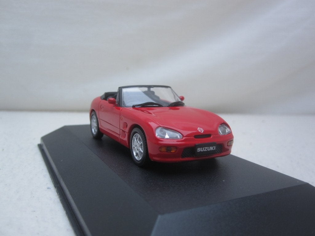 Suzuki Cappuccino 1991 rood 1:43 First43, Ophalen of Verzenden, Nieuw, Auto, Overige merken