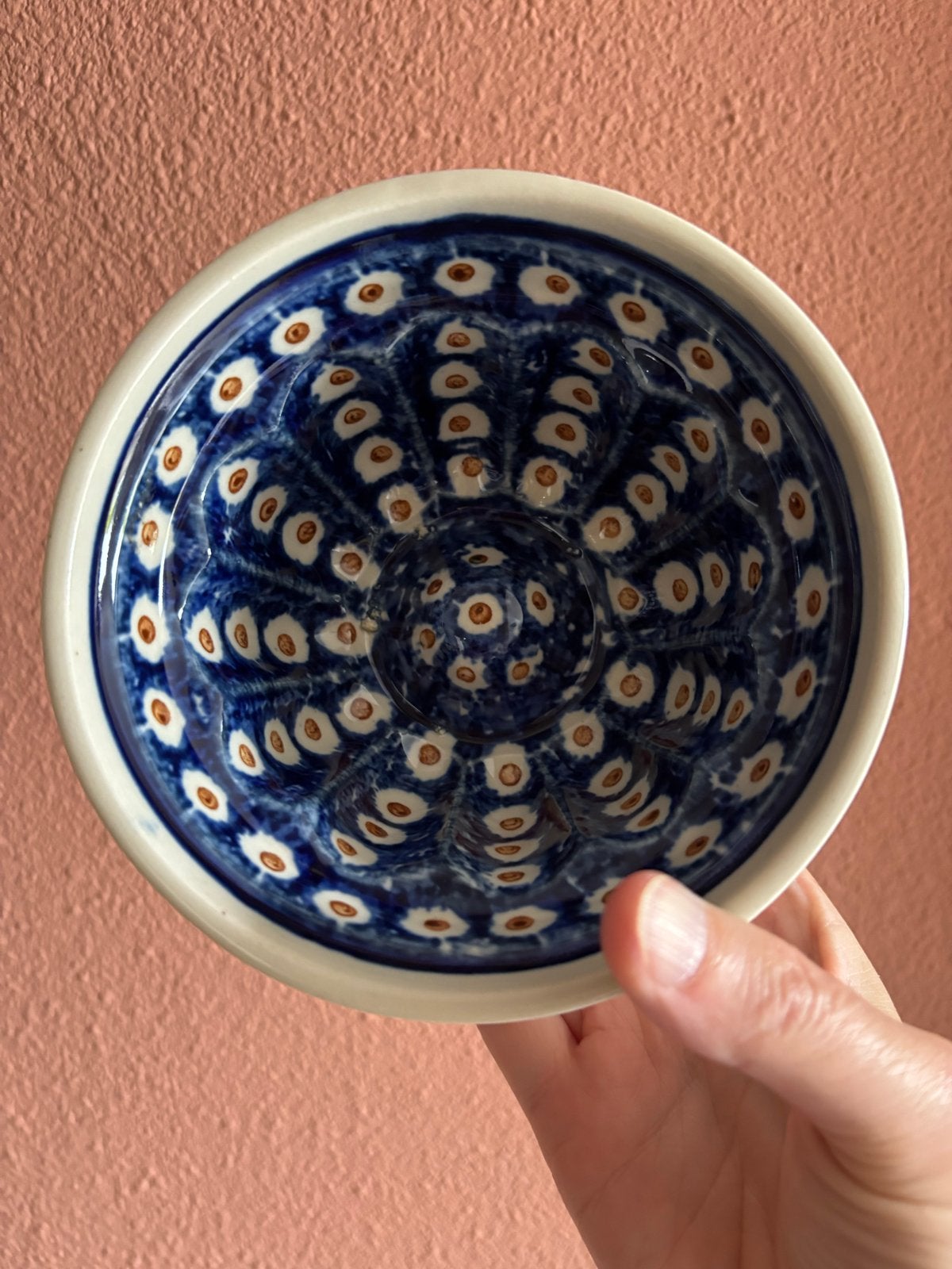 Vintage Zenith Gouda Puddingvorm | Blauw Wit Wanddecoratie, Ophalen of Verzenden