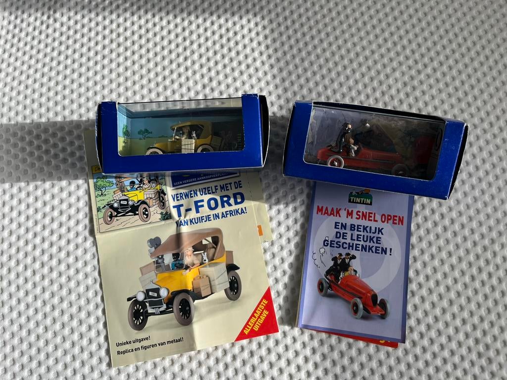 Te koop Kuifje model auto’s, Overige merken, Auto, Groter dan 1:32, Ophalen of Verzenden