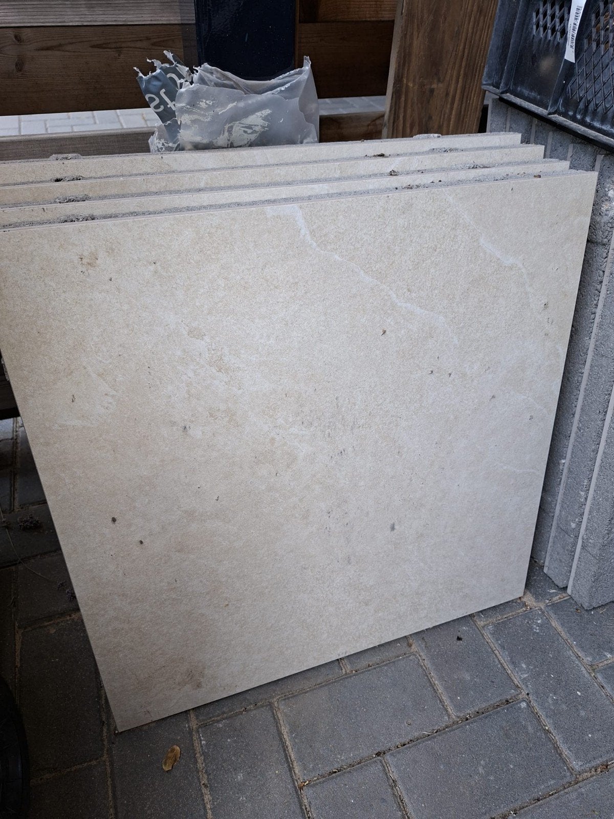 13 Geoceramica keramische tegels 60x60, kleur Must Sand, Ophalen, 60 cm of meer, Nieuw, 10 m² of meer