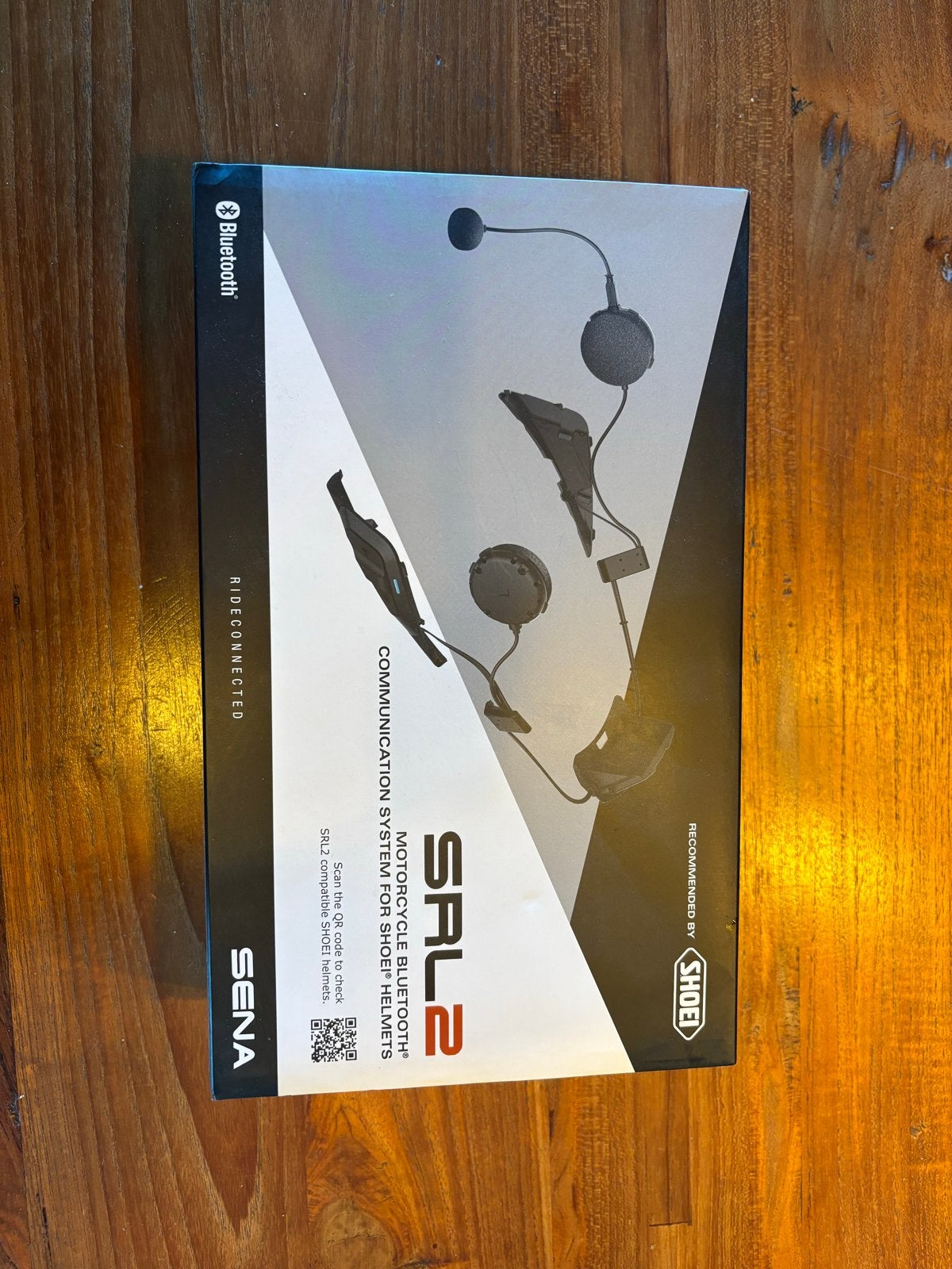 Sena SRL2 Bluetooth Communicatie systeem voor Shoei Helmen, Ophalen of Verzenden, Gebruikt