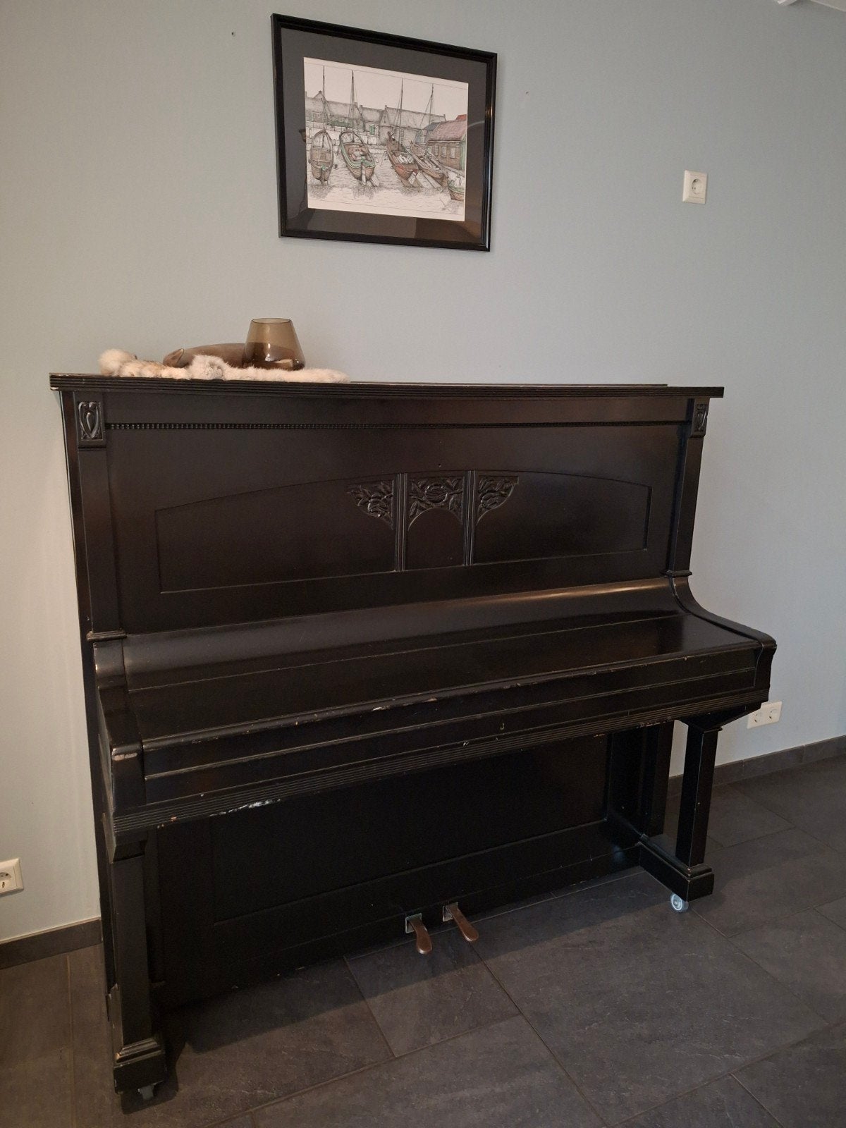 Piano. Gratis af te halen, Ophalen, Gebruikt, Zwart