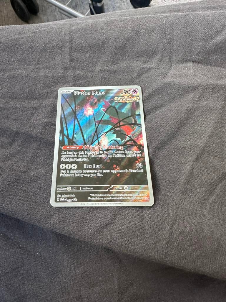Pokémon card kaart Flutter Mane, Ophalen of Verzenden, Zo goed als nieuw