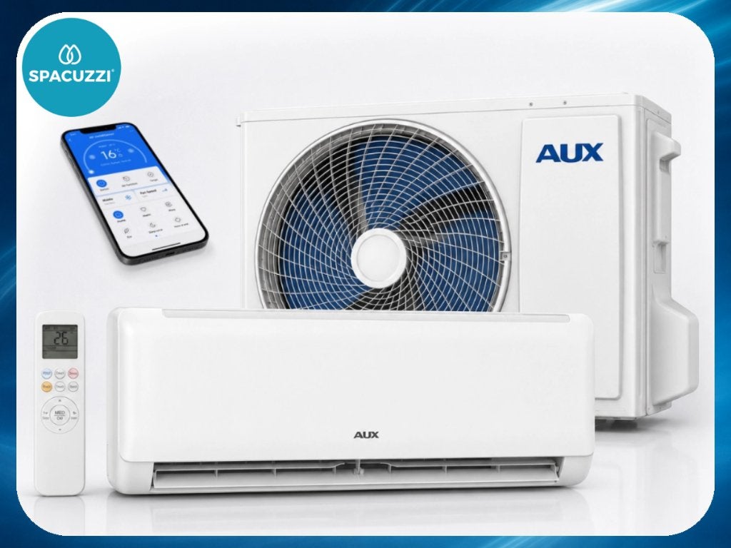 Aux Q-Smart Pro Airco 2,5 kW met 4D Swing | Vanaf € 449,-, Koelen en Ontvochtigen, Timer, Verzenden, Nieuw