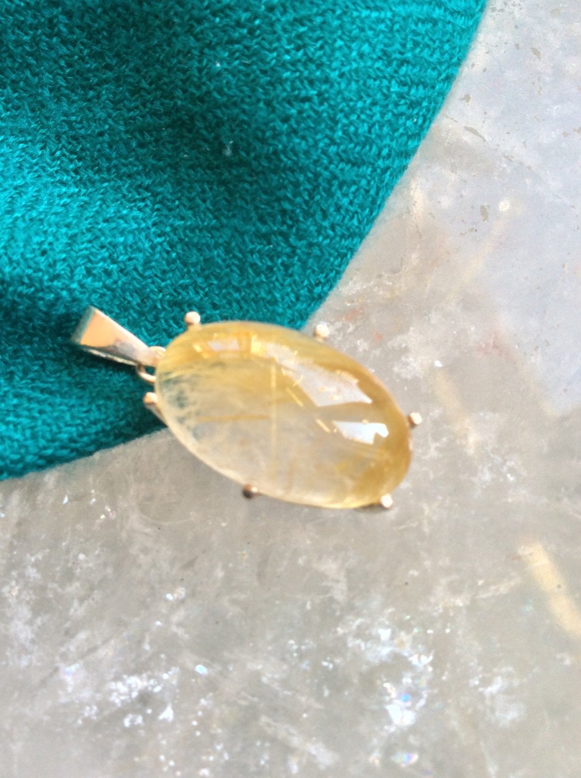 Rutielkwarts hanger geluk beschermt aura straling intuïtie, Sieraden, Tassen en Uiterlijk, Magnolia11, Nieuw, Ophalen of Verzenden