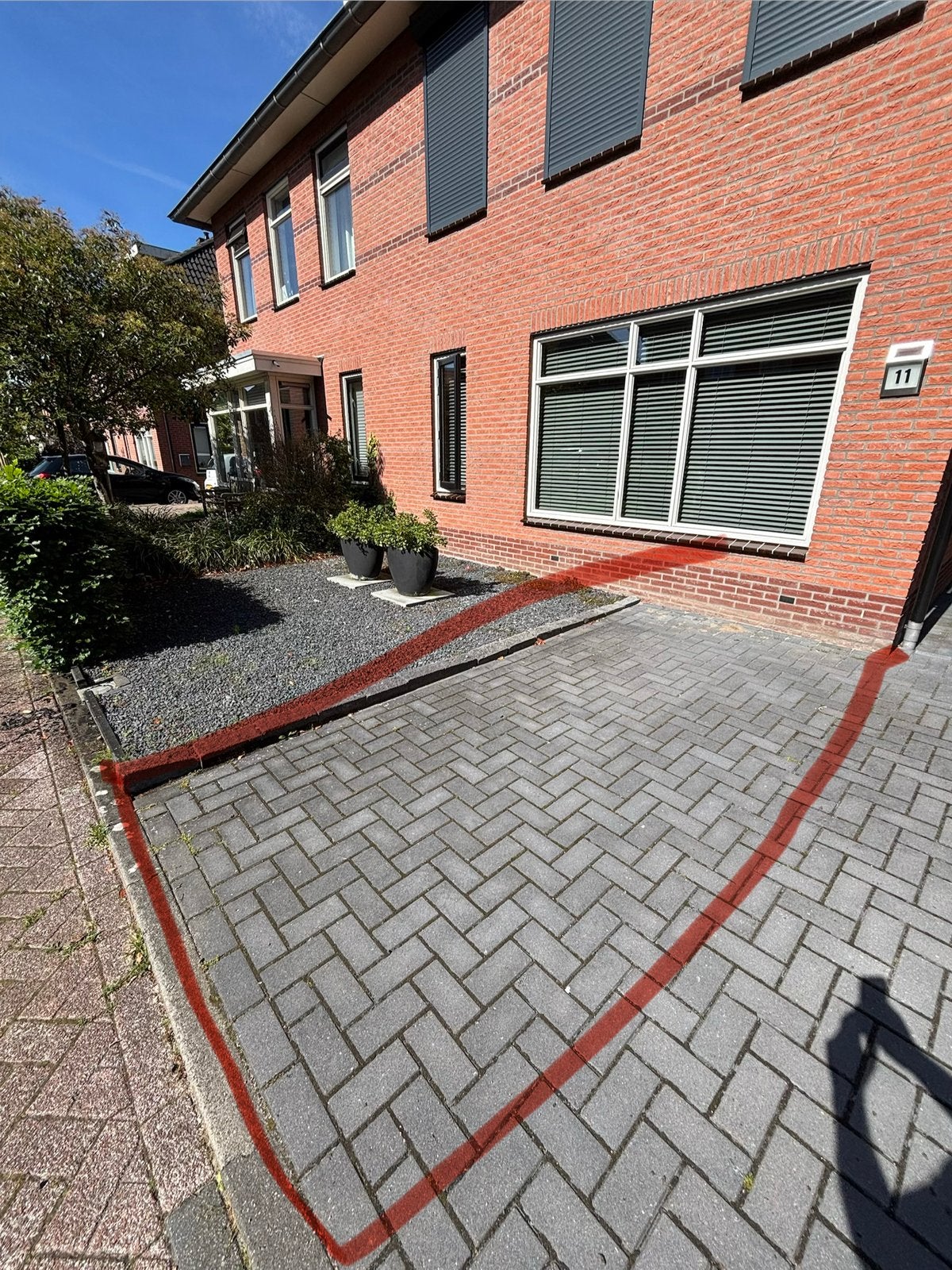 Gratis oprit klinker ca 8m2, Ophalen, Beton, Klinkers