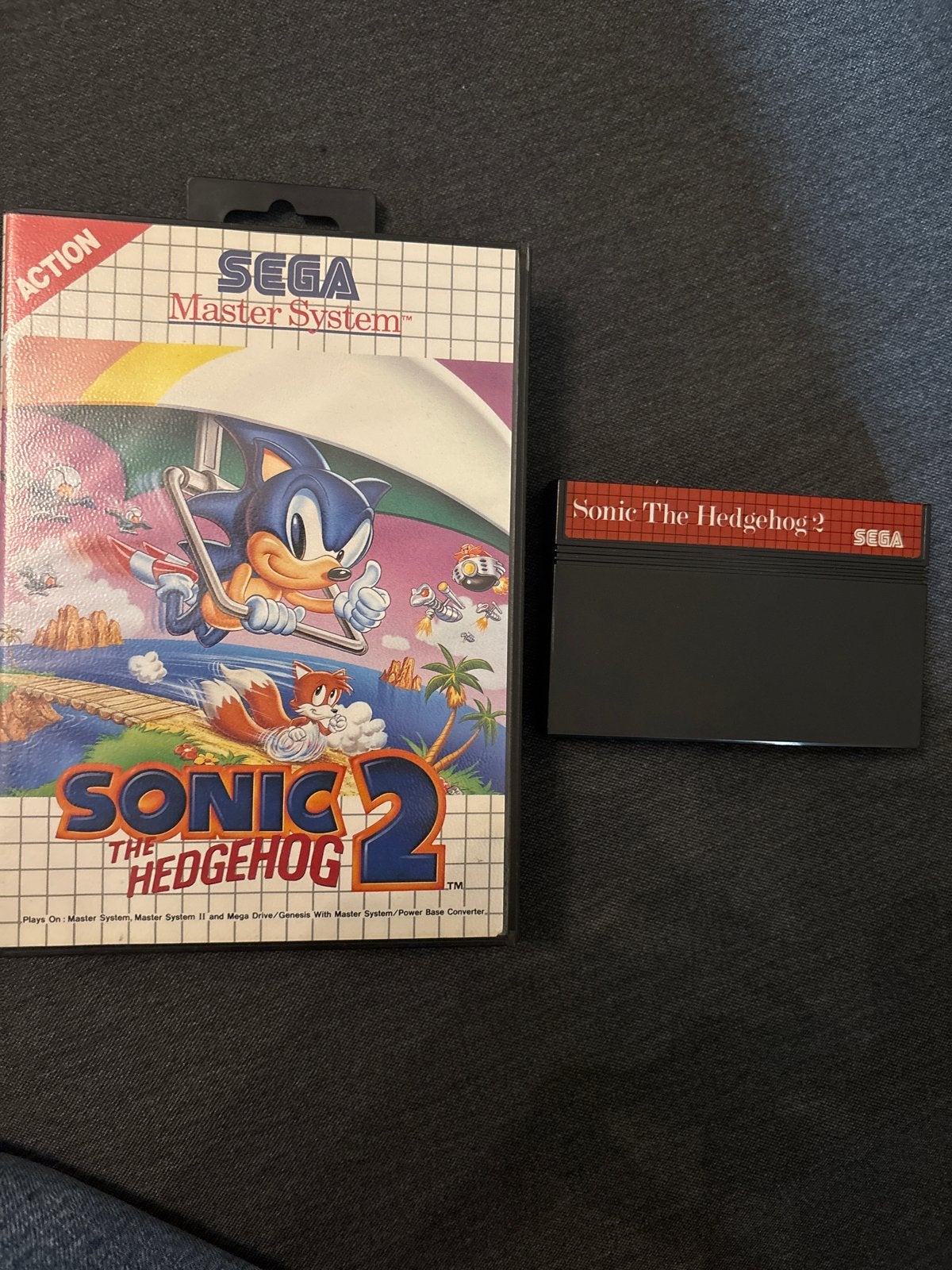 Sonic the Hedgehog 2 Master System - Doos en cartridge, Spelcomputers en Games, Gebruikt, 1 speler, Ophalen of Verzenden, Vanaf 3 jaar