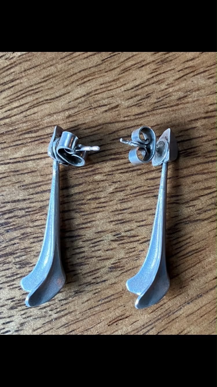 Lapponia zilver oorhangers, Ophalen, Overige materialen, Zilver, Hangers