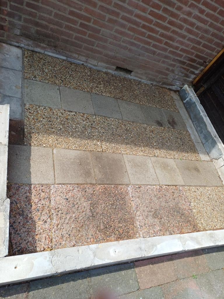 Diverse tegels gratis, Ophalen, Gebruikt, Beton, Terrastegels
