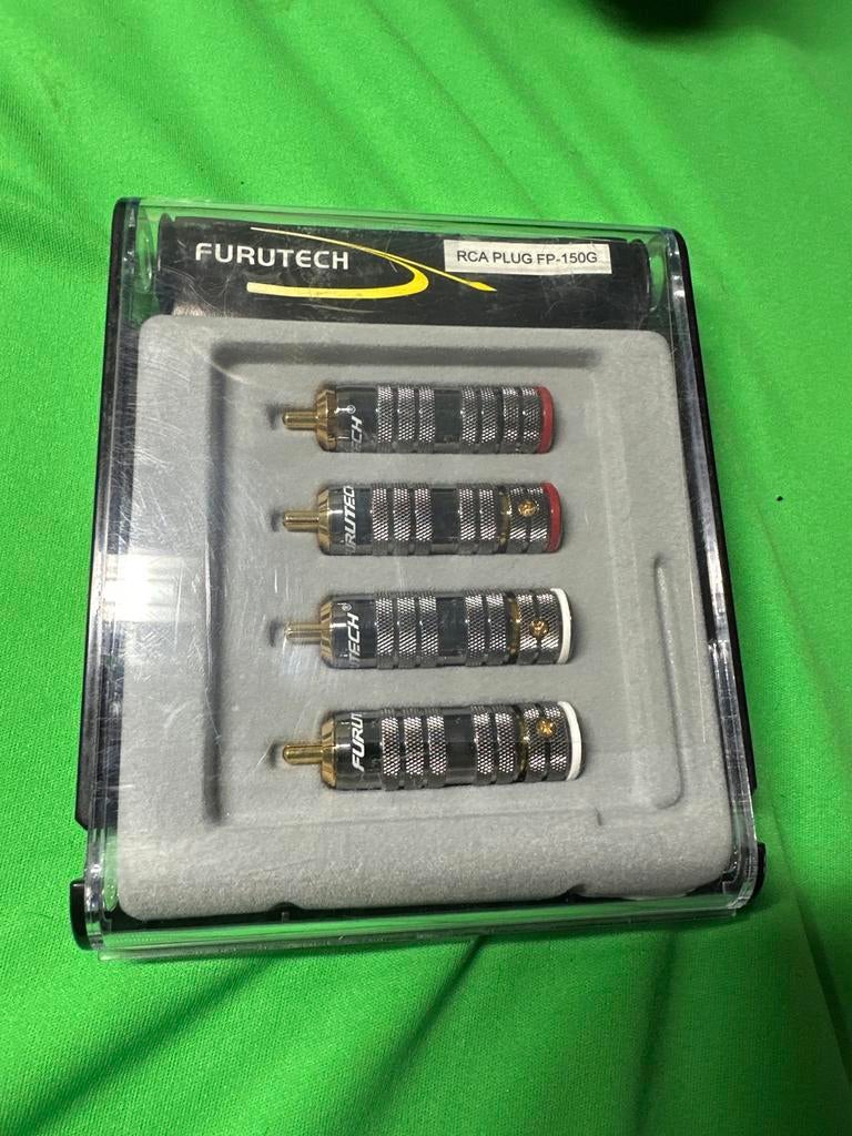 Furutech FP-150G RCA Connectoren (4 stuks), Audio, Tv en Foto, Audiokabels en Televisiekabels, Ophalen of Verzenden, Nieuw, Minder dan 2 meter