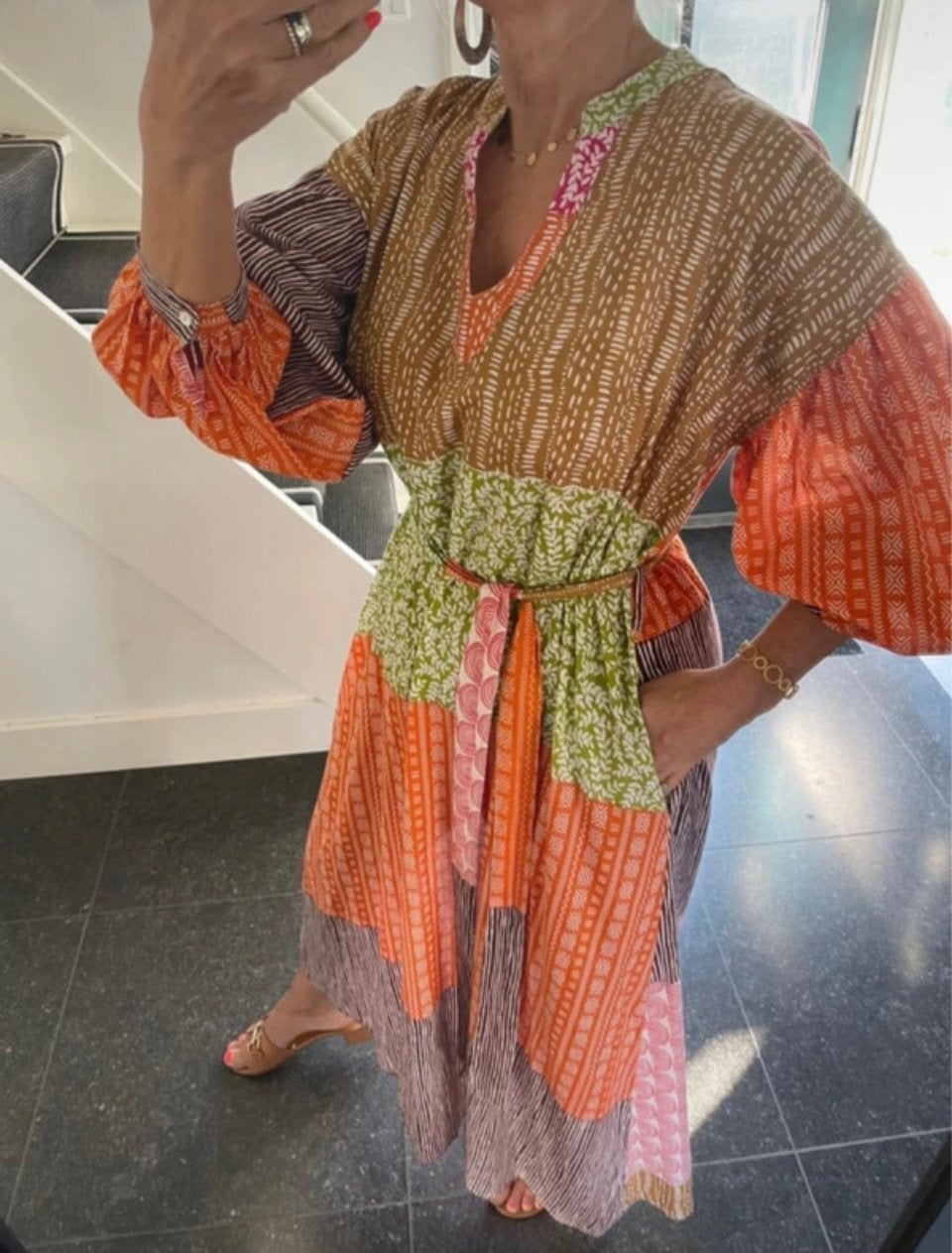 Gold&Silver, super leuk kimono jurkje, one size, Maat 38/40 (M), Overige kleuren, Nieuw, Ophalen of Verzenden
